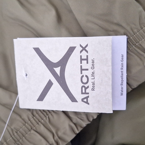 Arctix Rain Pants Packable Water Repellent Rain Gear Mens Olive - Picture 11 of 15
